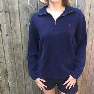 Ralph Lauren pullover zip-up sweater!